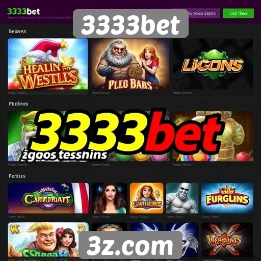 Análise da variedade de jogos disponíveis na 3333bet