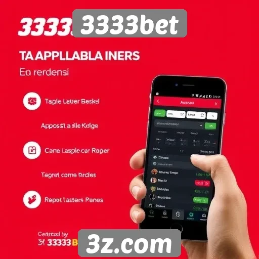 Funcionalidades do aplicativo móvel da 3333bet